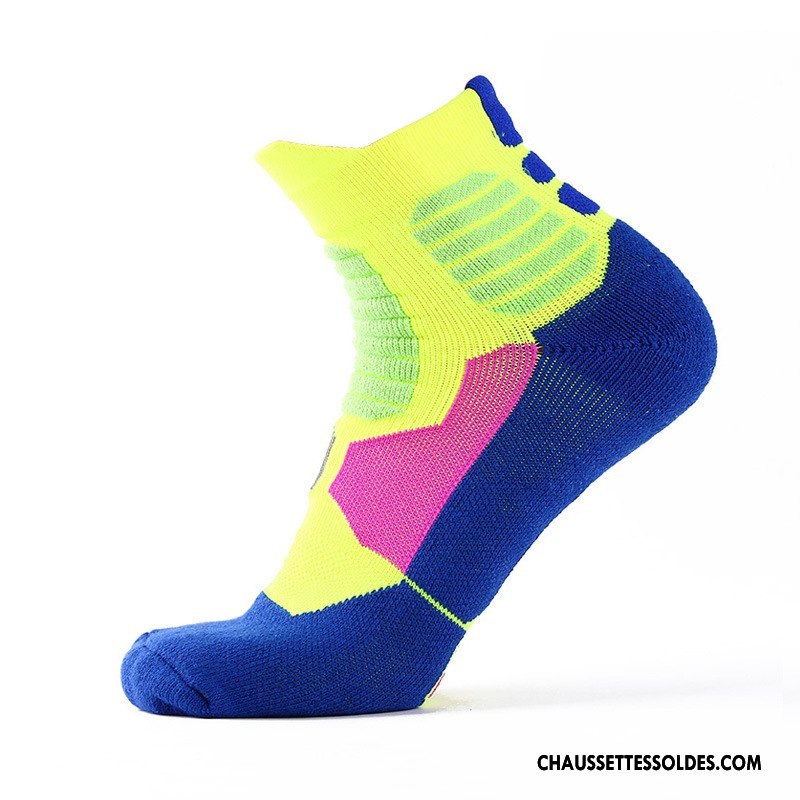Chaussettes Mi Hautes Homme Femme Milieu Basket Séchage Rapide Respirant Métier Bleu Marin