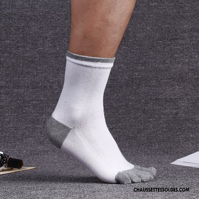 Chaussettes Mi Hautes Homme Hiver Antibactérien Coton Bio L'automne Longue Renforcé Noir