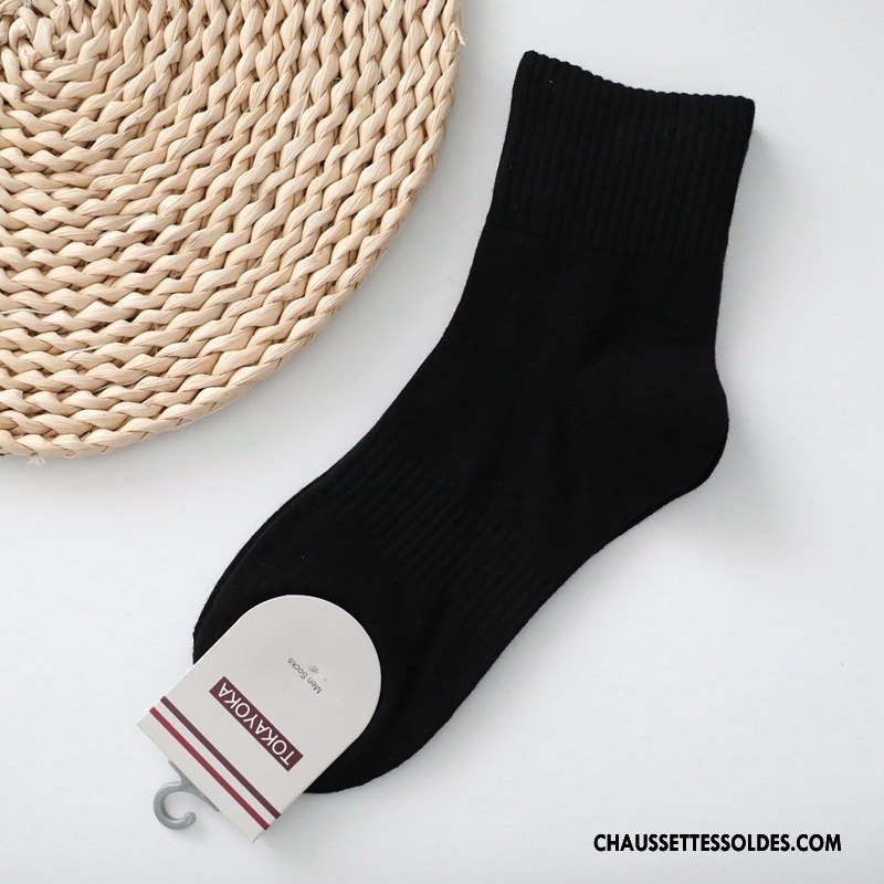 Chaussettes Mi Hautes Homme Hiver Haute Qualité Matelassé Mouvement Courte Livraison Gratuite Pure Gris