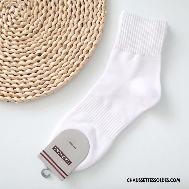 Chaussettes Mi Hautes Homme Hiver Haute Qualité Matelassé Mouvement Courte Livraison Gratuite Pure Gris