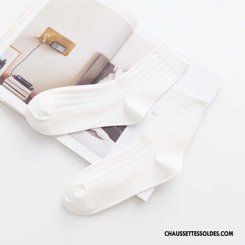 Chaussettes Mi Hautes Homme Hiver L'automne Milieu Tous Les Assortis Nouvelles Arrivées 100% Coton Pure Gris