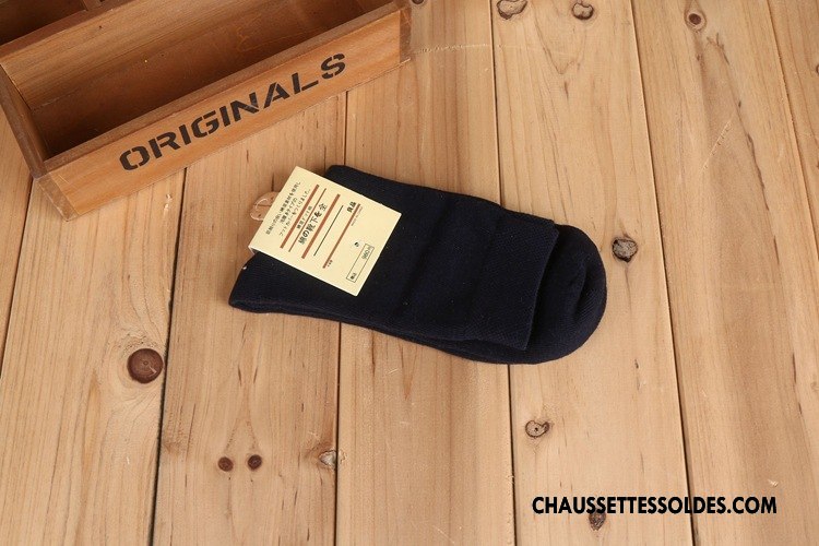 Chaussettes Mi Hautes Homme Imprimé Printemps L'automne Milieu Chaussettes En Coton Coton Bio Pure Blanc Noir