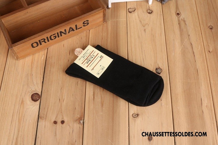Chaussettes Mi Hautes Homme Imprimé Printemps L'automne Milieu Chaussettes En Coton Coton Bio Pure Blanc Noir