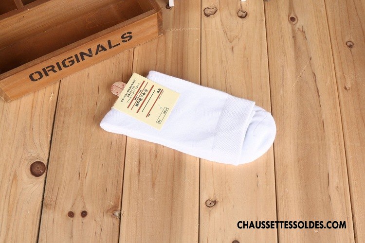 Chaussettes Mi Hautes Homme Imprimé Printemps L'automne Milieu Chaussettes En Coton Coton Bio Pure Blanc Noir