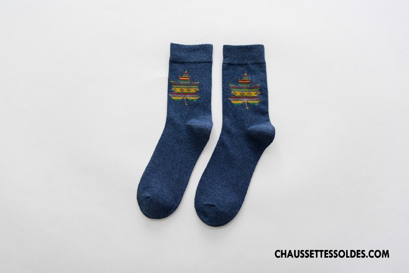 Chaussettes Mi Hautes Homme Kaki Absorber La Sueur Gros Milieu Nouvelles Arrivées Casual