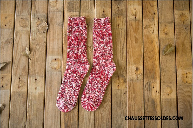 Chaussettes Mi Hautes Homme L'automne Casual Lovers Femme Nouvelles Arrivées Style National Marron / Brun