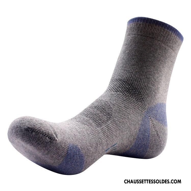 Chaussettes Mi Hautes Homme L'automne Mouvement Hiver Milieu Renforcé De Plein Air Marron / Brun