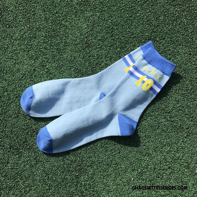 Chaussettes Mi Hautes Homme Le Nouveau Casual Tendance Matelassé Milieu Mouvement Vert