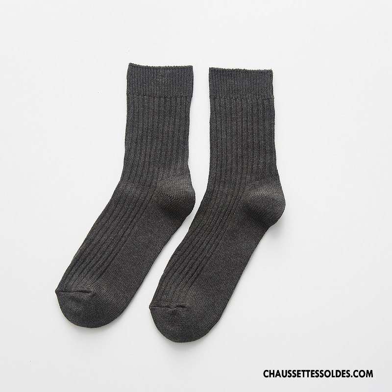 Chaussettes Mi Hautes Homme Le Nouveau Chaussettes En Coton Bleu