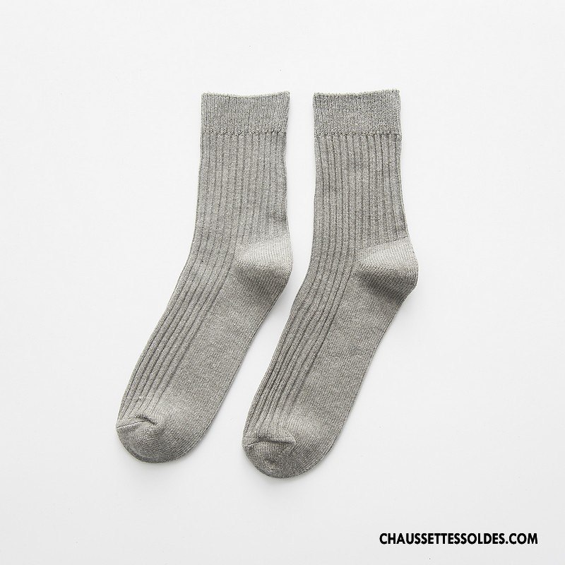 Chaussettes Mi Hautes Homme Le Nouveau Chaussettes En Coton Bleu