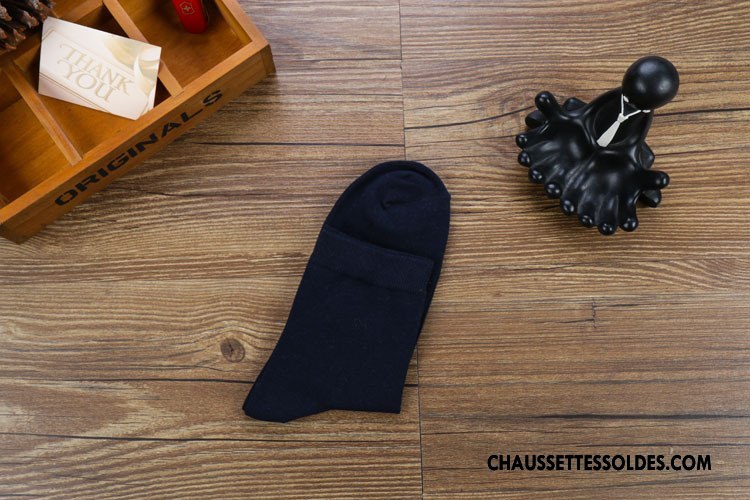Chaussettes Mi Hautes Homme Le Nouveau Chaussettes En Coton Milieu De Travail Casual Gris