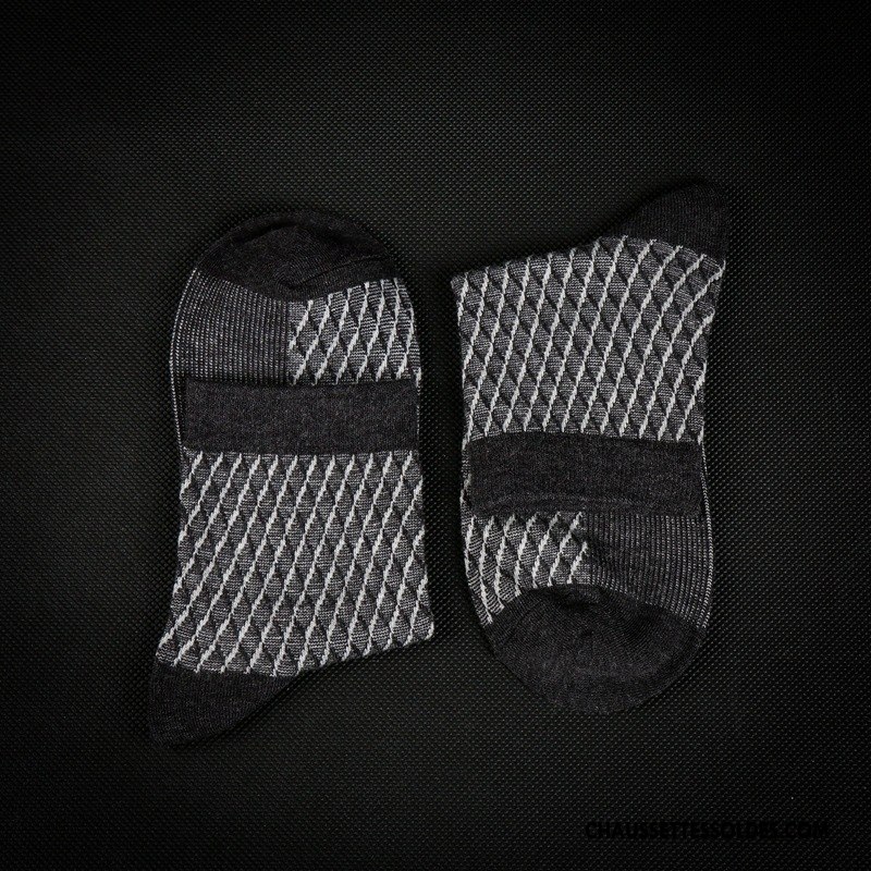 Chaussettes Mi Hautes Homme Le Nouveau L'automne Matelassé Hiver De Travail Milieu Bordeaux