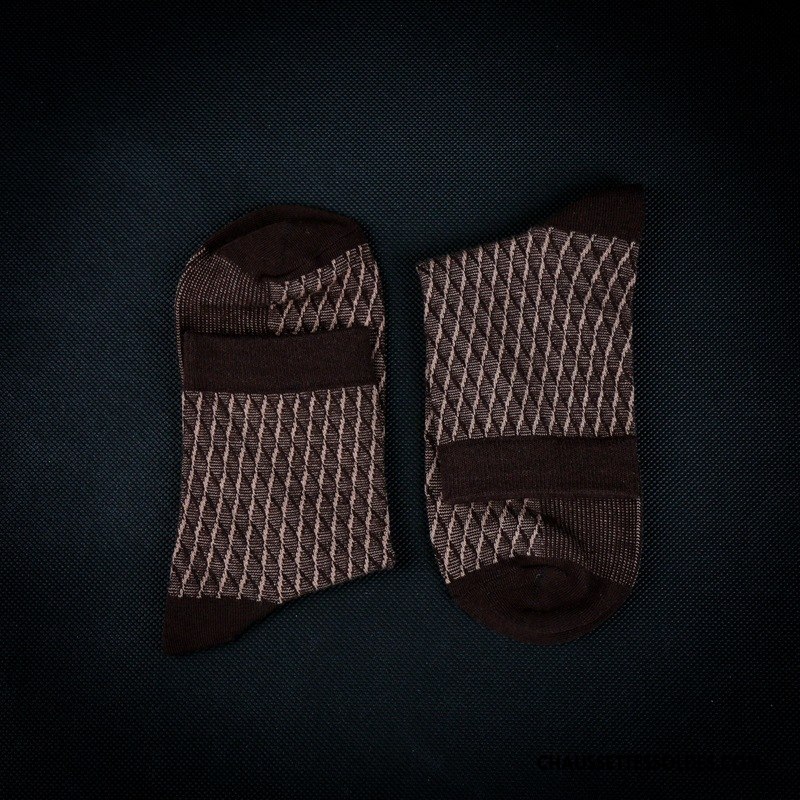 Chaussettes Mi Hautes Homme Le Nouveau L'automne Matelassé Hiver De Travail Milieu Bordeaux