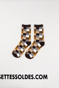 Chaussettes Mi Hautes Homme Le Nouveau Tendance Milieu Matelassé Gentilhomme L'automne Marron / Brun