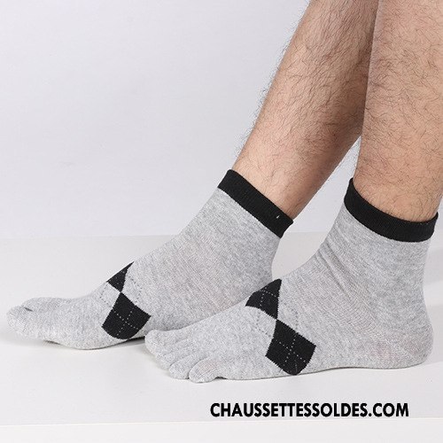 Chaussettes Mi Hautes Homme Livraison Gratuite Antibactérien Coton Bio 100% Coton Cinq Doigts Noir