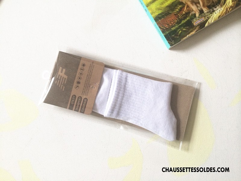 Chaussettes Mi Hautes Homme Long Stock Hiver Milieu L'automne Mouvement Coton Bio Blanc Noir