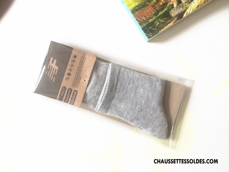 Chaussettes Mi Hautes Homme Long Stock Hiver Milieu L'automne Mouvement Coton Bio Blanc Noir