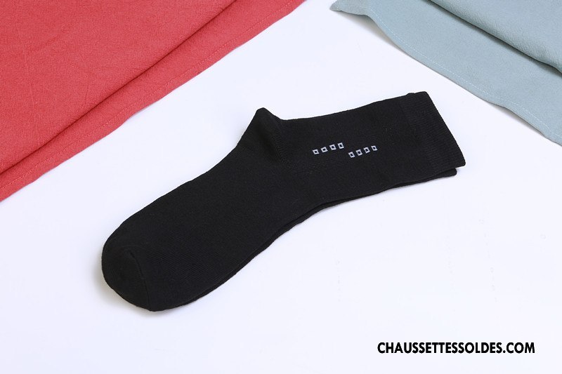 Chaussettes Mi Hautes Homme Longue De Travail Milieu Hiver L'automne Casual Gris