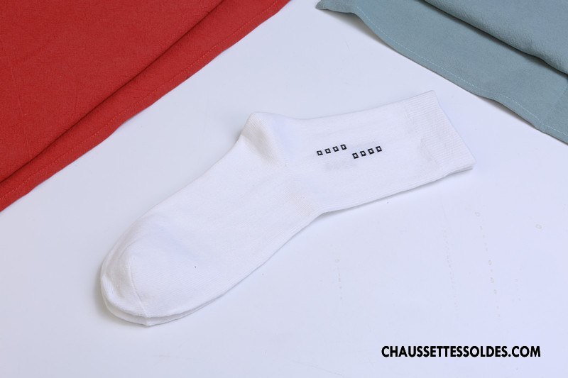 Chaussettes Mi Hautes Homme Longue De Travail Milieu Hiver L'automne Casual Gris