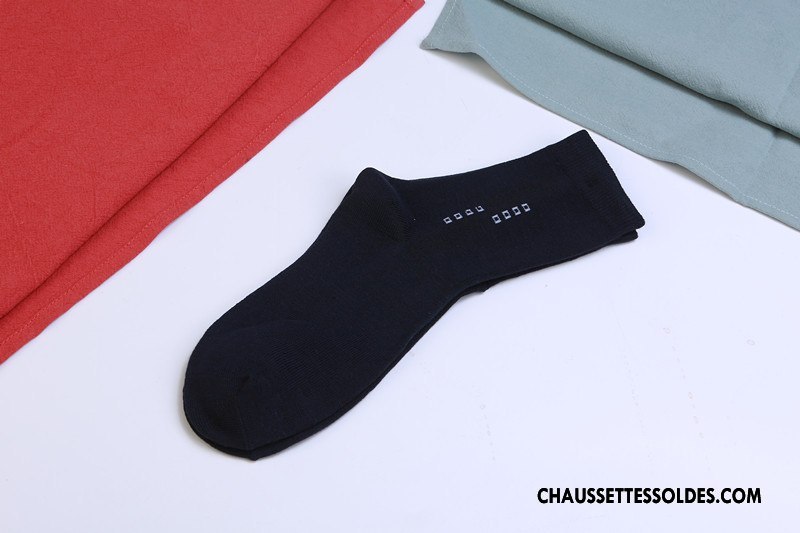 Chaussettes Mi Hautes Homme Longue De Travail Milieu Hiver L'automne Casual Gris