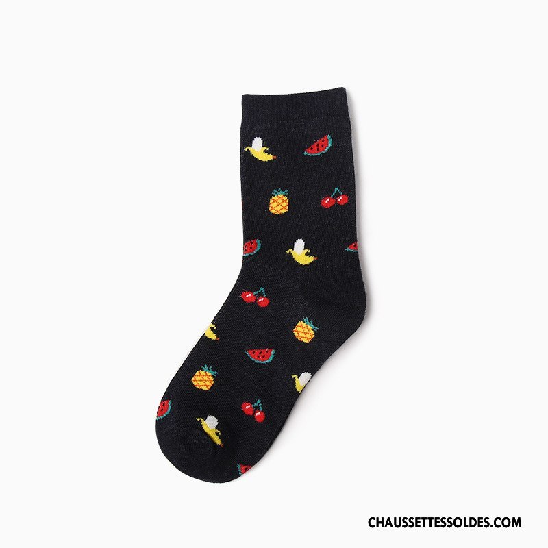 Chaussettes Mi Hautes Homme Lovers Dame Créatif Nouvelles Arrivées Courte Dessin Animé Marron / Brun