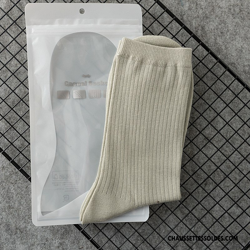 Chaussettes Mi Hautes Homme Matelassé De Travail Milieu Gentilhomme Mince Livraison Gratuite Bleu