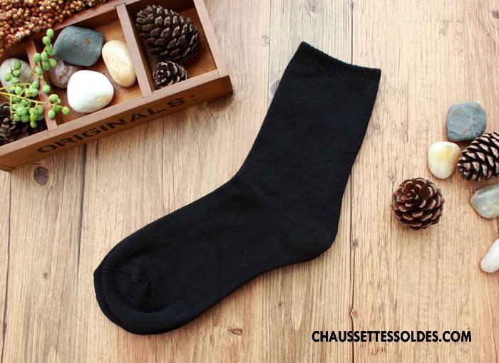 Chaussettes Mi Hautes Homme Matelassé Le Nouveau Hiver Serviette De Travail Renforcé Bordeaux