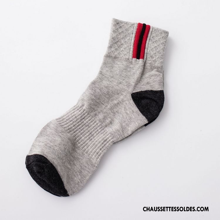 Chaussettes Mi Hautes Homme Milieu Absorber La Sueur Casual Hiver Coton L'automne Pure