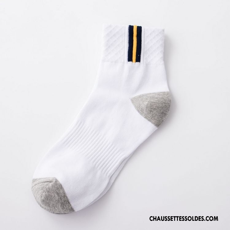 Chaussettes Mi Hautes Homme Milieu Absorber La Sueur Casual Hiver Coton L'automne Pure