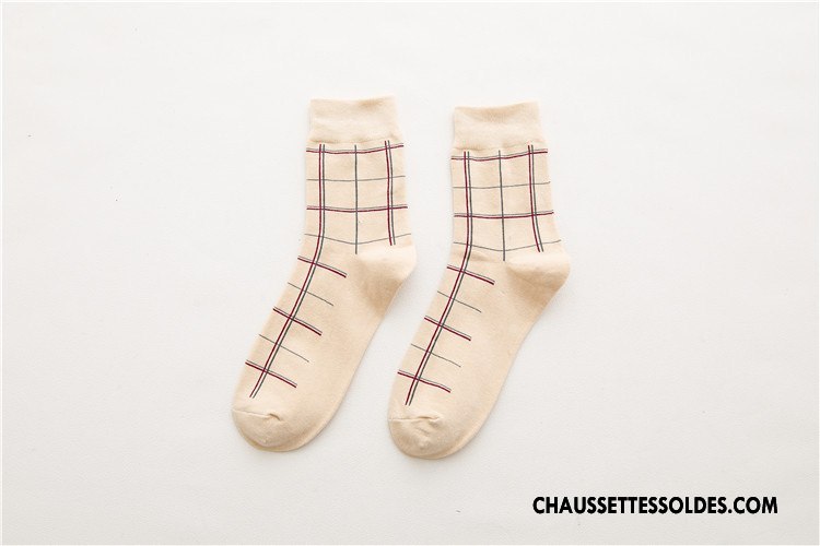 Chaussettes Mi Hautes Homme Milieu Chaussette Courte Coton Bio Le Nouveau L'automne 100% Coton Bleu