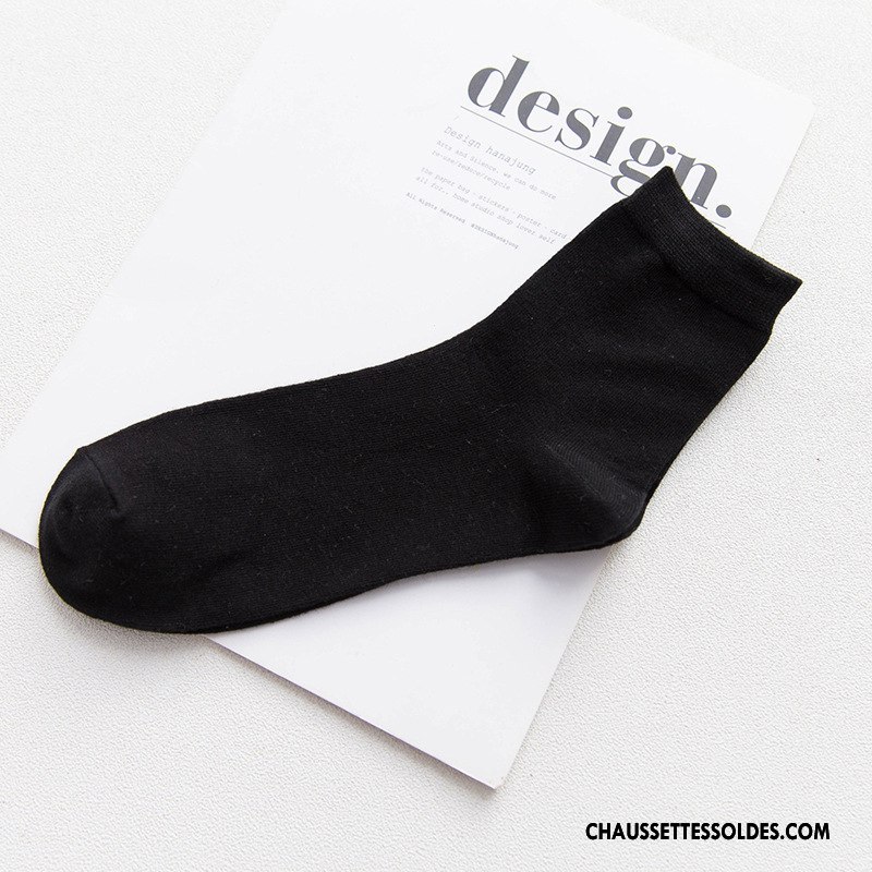 Chaussettes Mi Hautes Homme Milieu Chaussettes En Coton 100% Coton Nouvelles Arrivées Légère Casual Pure Gris