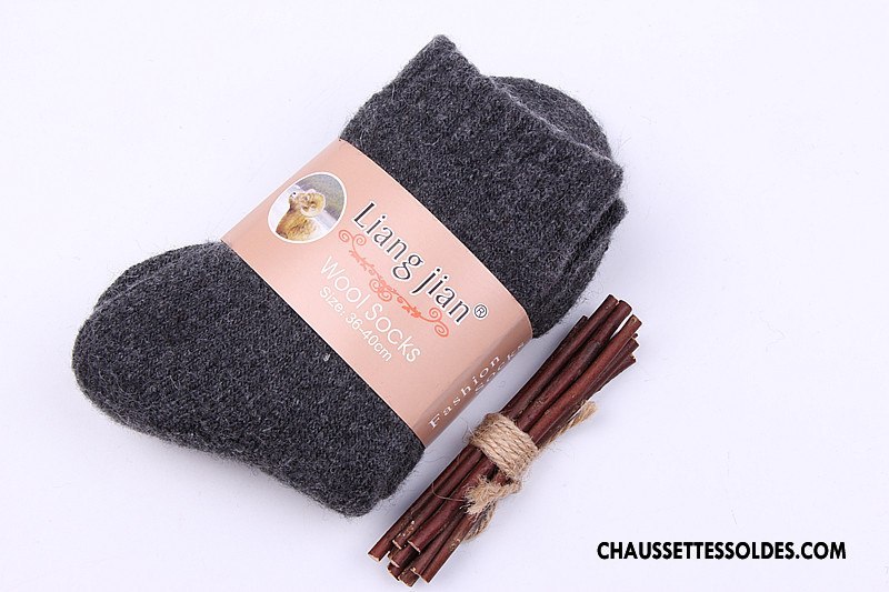 Chaussettes Mi Hautes Homme Milieu Dame Lapin Terry Renforcé Ultra Pure Multicolore Noir