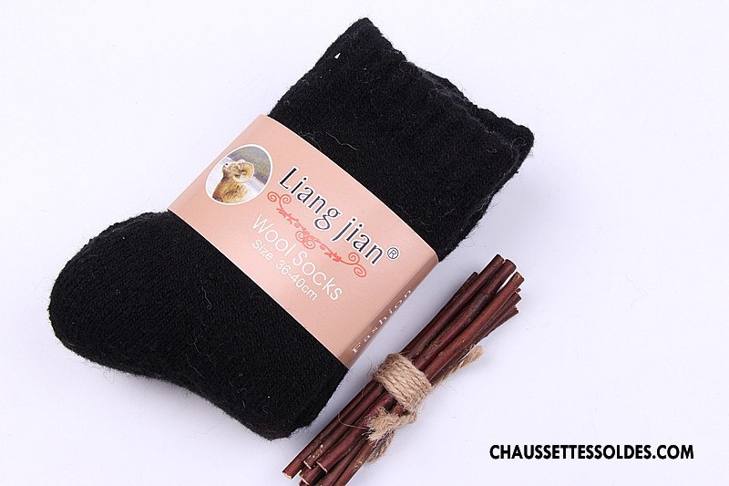 Chaussettes Mi Hautes Homme Milieu Dame Lapin Terry Renforcé Ultra Pure Multicolore Noir