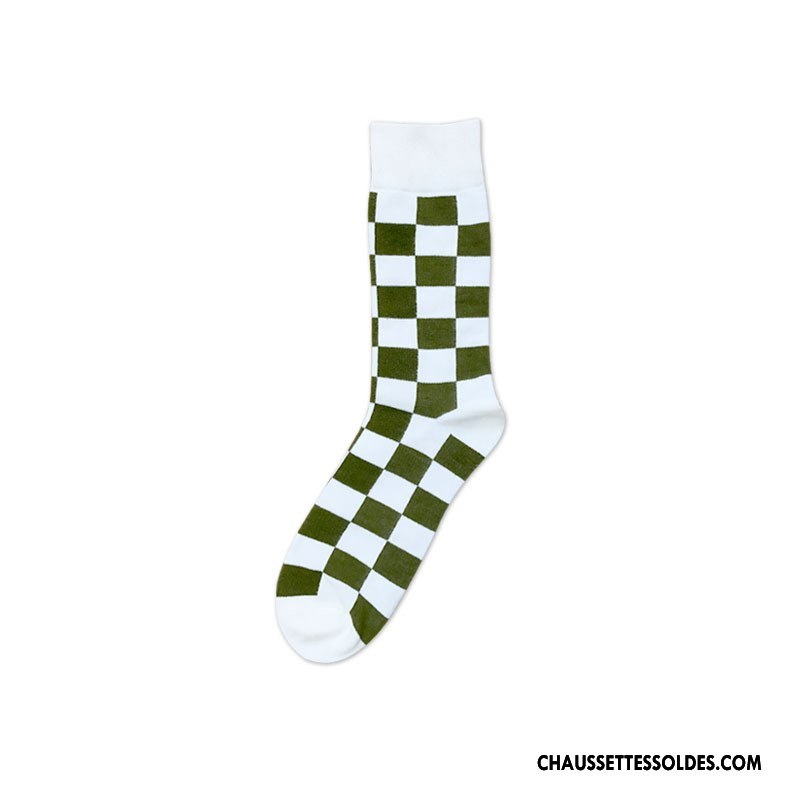 Chaussettes Mi Hautes Homme Milieu Grande Taille Casual Tendance Mode Rouge