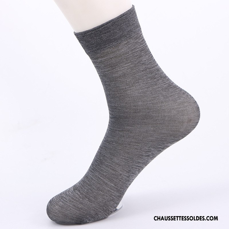 Chaussettes Mi Hautes Homme Mode Mouvement Chaussette Courte Chaussettes En Coton Simple Pure Marron / Brun