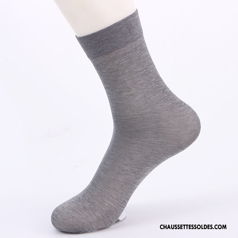 Chaussettes Mi Hautes Homme Mode Mouvement Chaussette Courte Chaussettes En Coton Simple Pure Marron / Brun
