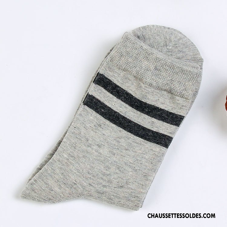 Chaussettes Mi Hautes Homme Mouvement Coton Bio Hiver Printemps L'automne Milieu Bleu