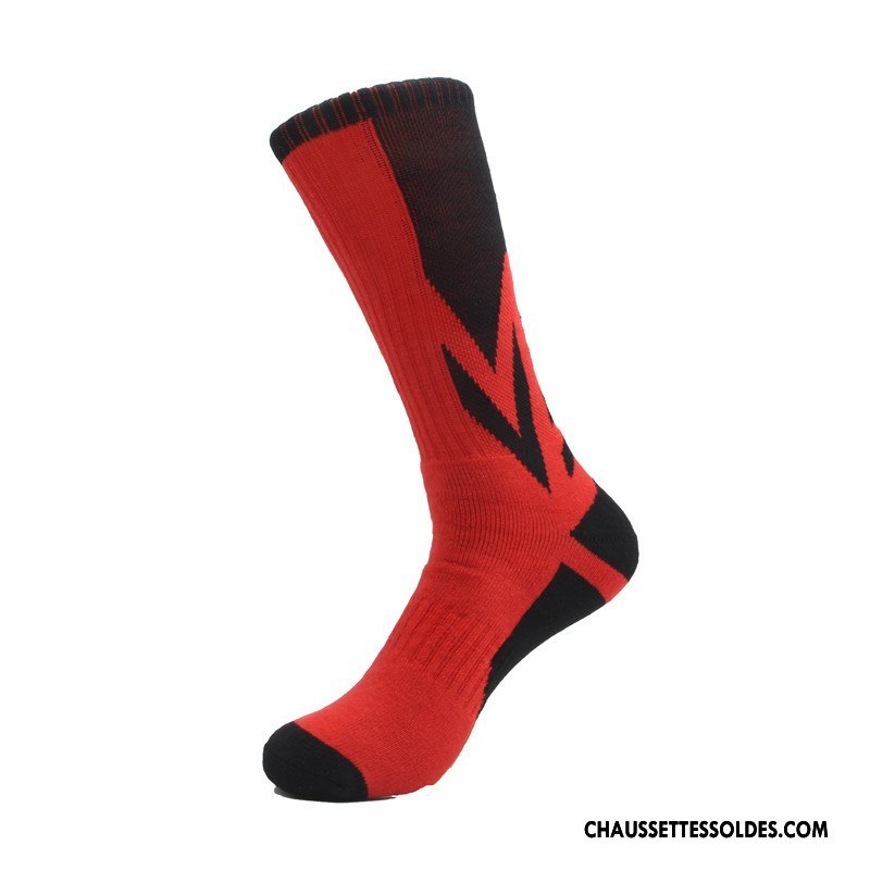 Chaussettes Mi Hautes Homme Mouvement Serviette Renforcé Longue De Plein Air Basket Jaune