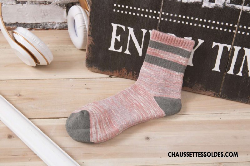 Chaussettes Mi Hautes Homme Mouvement Terry Yarn Milieu Serviette Absorber La Sueur Gris