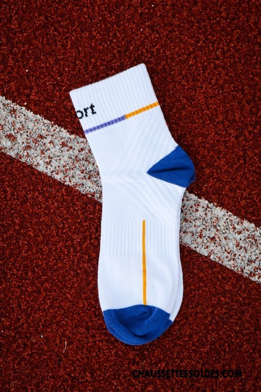 Chaussettes Mi Hautes Homme Métier Chaussettes En Coton Mouvement Milieu Coton Bio Hairball Blanc