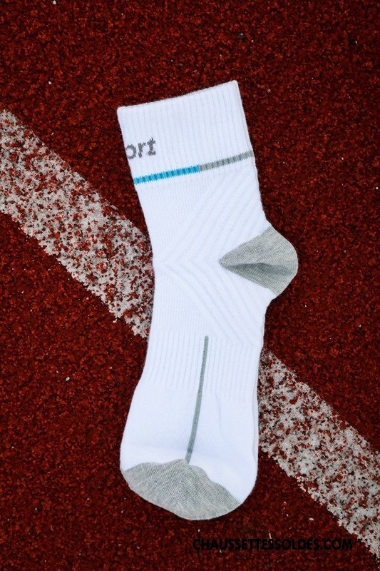 Chaussettes Mi Hautes Homme Métier Chaussettes En Coton Mouvement Milieu Coton Bio Hairball Blanc