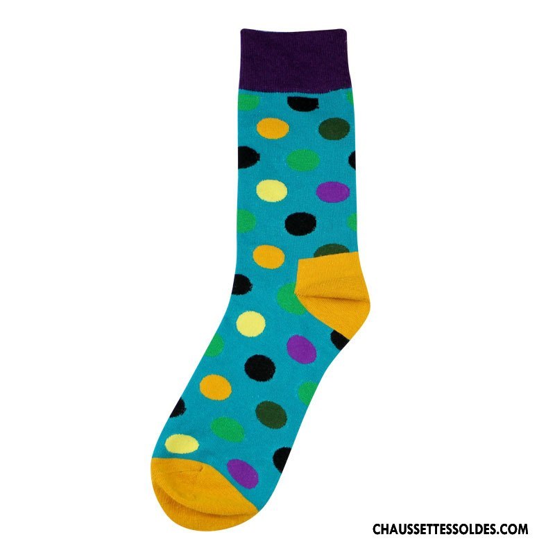 Chaussettes Mi Hautes Homme Personnalité Coton Bio Long Stock Europe Le Nouveau Marque De Tendance Noir