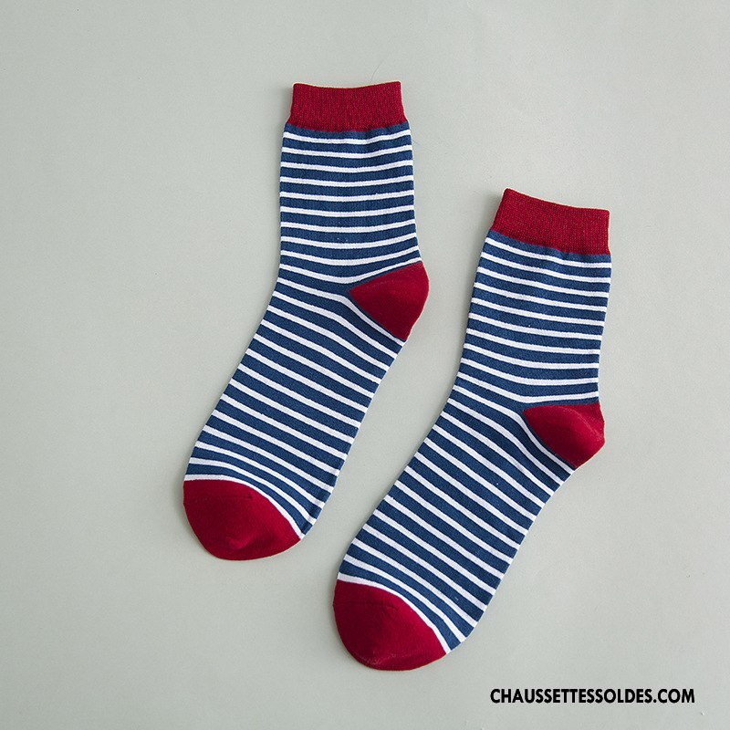 Chaussettes Mi Hautes Homme Personnalité Hiver 100% Coton L'automne Le Nouveau Tous Les Assortis Marron / Brun