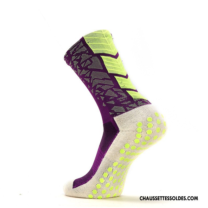Chaussettes Mi Hautes Homme Renforcé Antidérapant Running De Plein Air Serviette Mouvement Violet