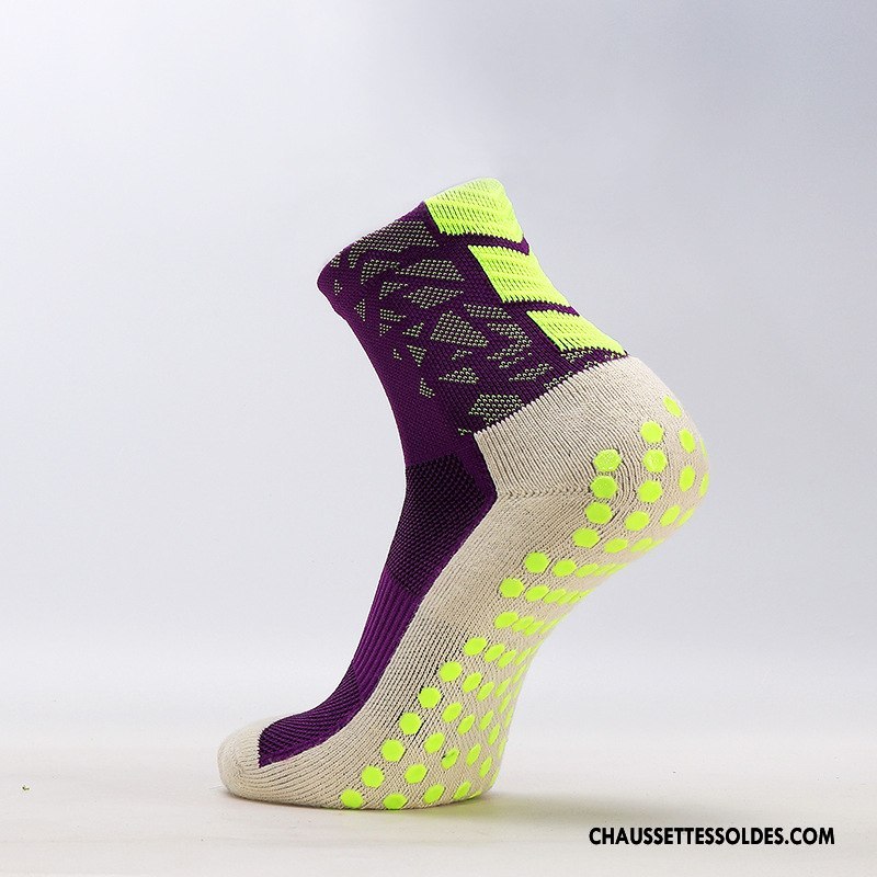 Chaussettes Mi Hautes Homme Renforcé Antidérapant Running De Plein Air Serviette Mouvement Violet
