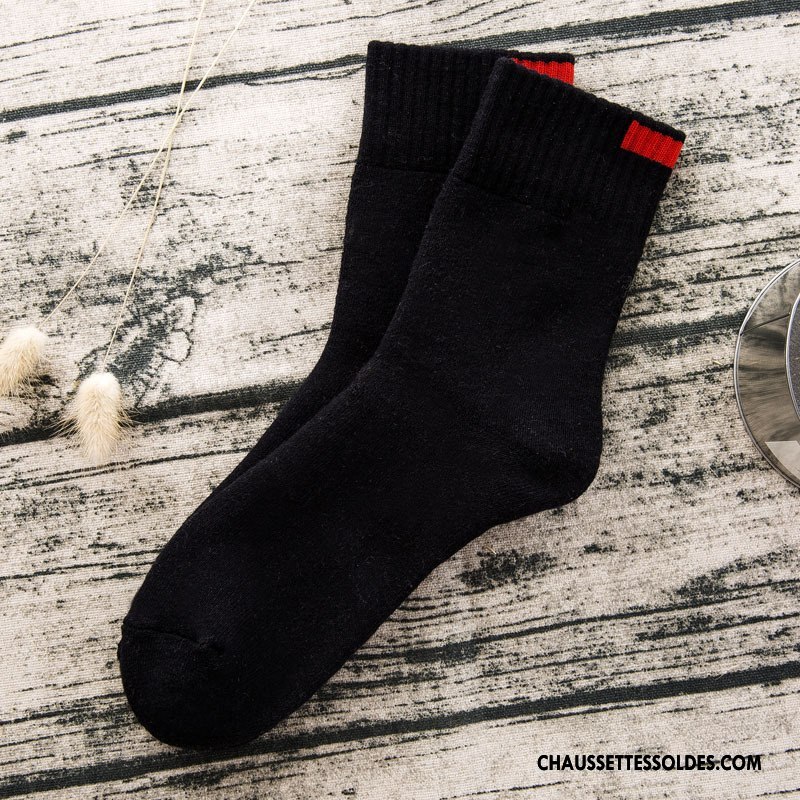 Chaussettes Mi Hautes Homme Renforcé Casual Milieu Terry L'automne Le Nouveau Pure Gris