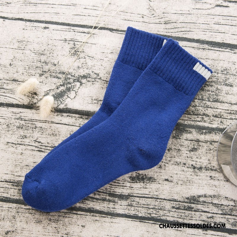 Chaussettes Mi Hautes Homme Renforcé Casual Milieu Terry L'automne Le Nouveau Pure Gris