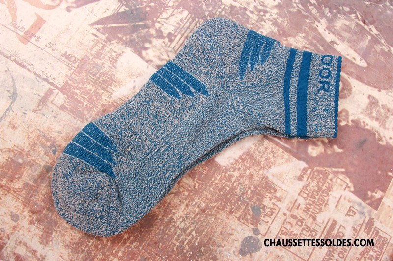 Chaussettes Mi Hautes Homme Renforcé De Plein Air Serviette Running Basket Escalade Bleu