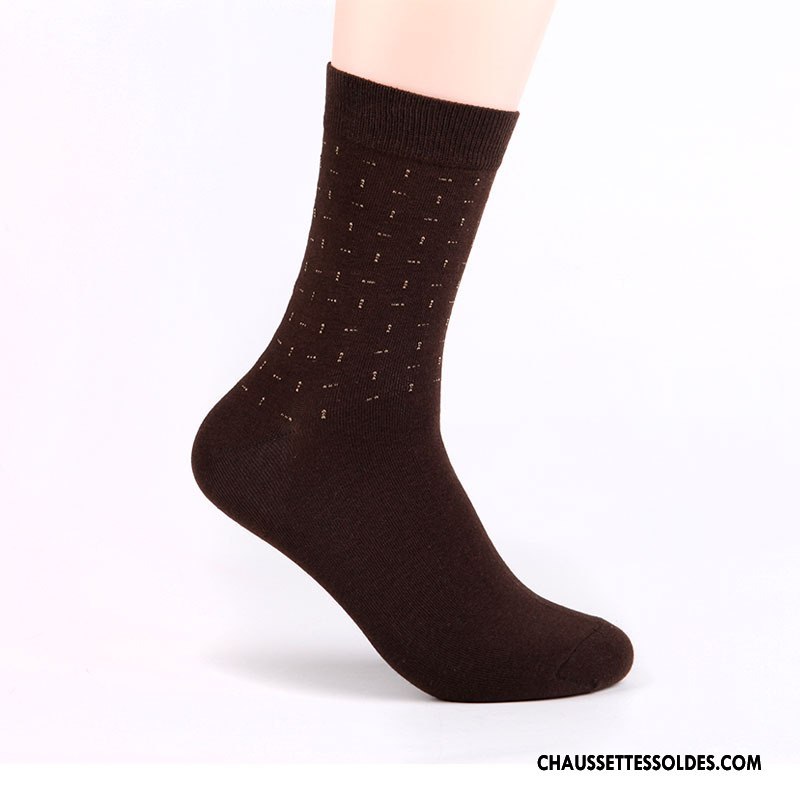 Chaussettes Mi Hautes Homme Renforcé Losange Milieu 100% Coton De Travail Offre Spéciale Gris