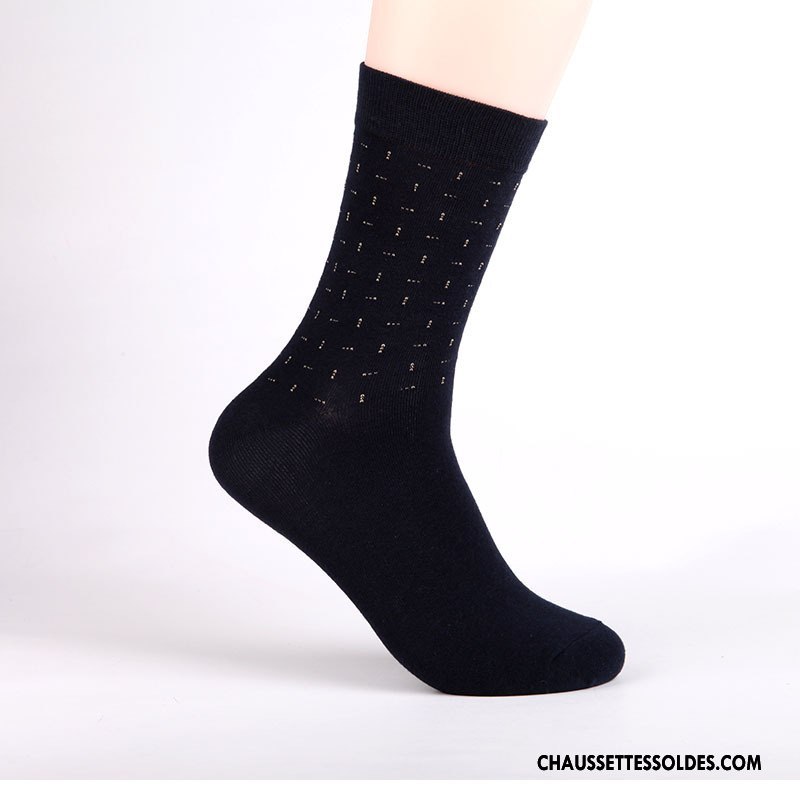 Chaussettes Mi Hautes Homme Renforcé Losange Milieu 100% Coton De Travail Offre Spéciale Gris